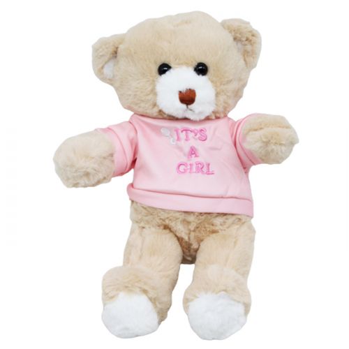 Мʼяка іграшка "Ведмедик у капюшоні" в рожевому, 30 см Вид 2 Комбінований Різнобарв'я (226686)