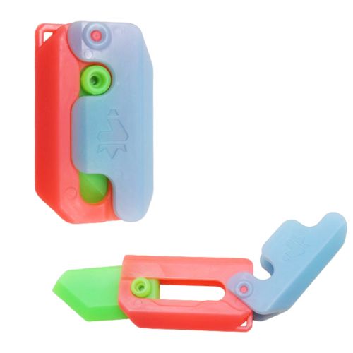 Іграшка-антистрес "Складаний ніж" (неоновий) Пластик Різнобарв'я (232557)