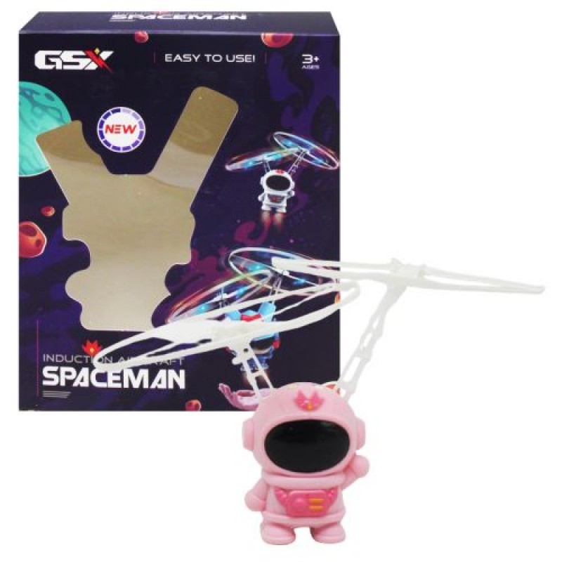 Літаюча іграшка "Космонавт" (рожевий) Пластик Рожевий (235190)