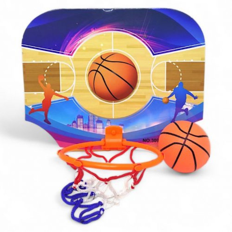 Ігровий набір "Міні баскетбол: щит з кільцем + мʼячик" Комбінований Різнобарв'я (237206)