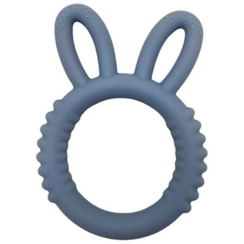 Прорізувач для зубів "Кролик", сірий Гума Сірий (239256)