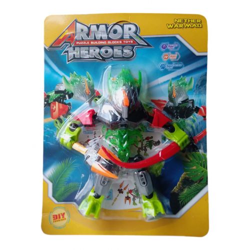 Робот-конструктор "Armor Heroes" (зелений) Пластик Зелений (242741)