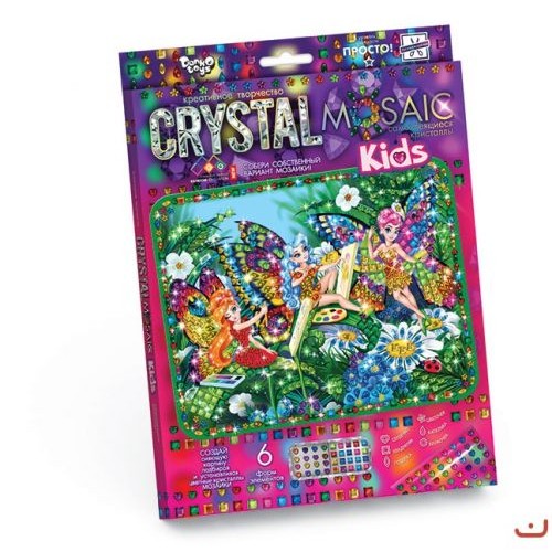 Набор для креативного творчества "CRYSTAL MOSAIC KIDS", "Феи" CRMk-01-09