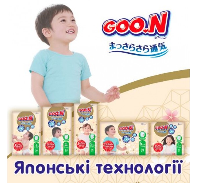 Трусики-підгузки Goo.N Premium Soft (розмір 5(XL), 12-17 кг, 36 шт) Комбінований Різнобарв'я (248922)