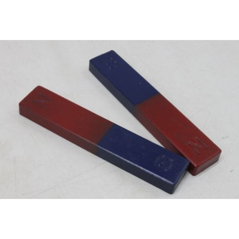 Магніт смуговий демонстраційний, 2 штуки Метал Червоно-синій (218301)