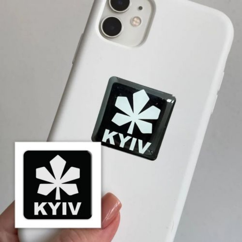 3D стікер "Kyiv Black" (ціна за 1 шт) Комбінований Різнобарв'я (238081)