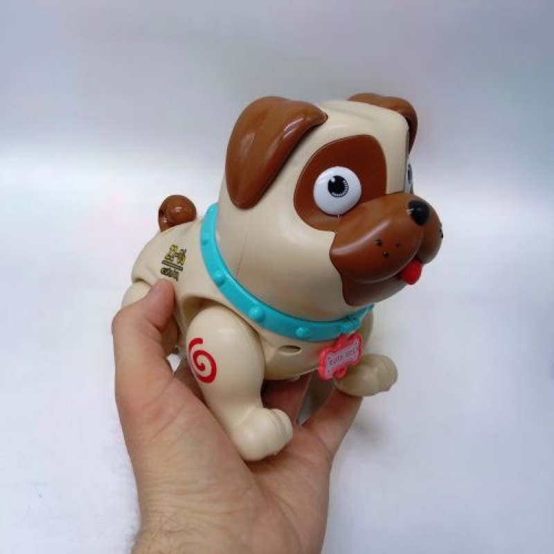 Іграшка інтерактивна "Cute Pugs: Собака", музична (коричнева) Пластик Бежевий (238158)