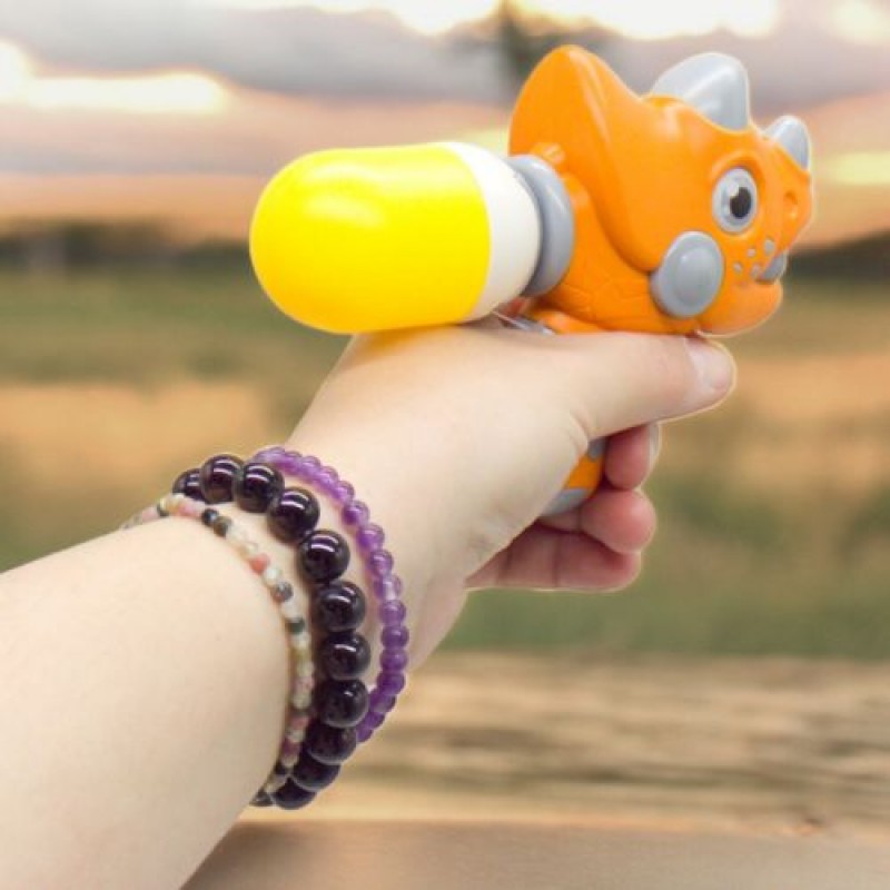 Водний пістолет міні "Динозаврик", помаранчевий Пластик Різнобарв'я (240548)