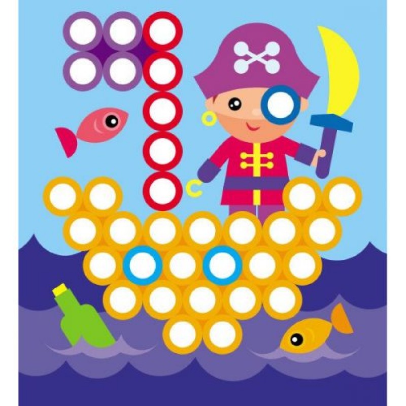 Мозаїка з наліпок : Кружечки. Для дітей від 4 років (у) (240978)