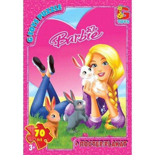 Пазли "Barbie: кролики", 70 ел Комбінований Різнобарв'я (116956)