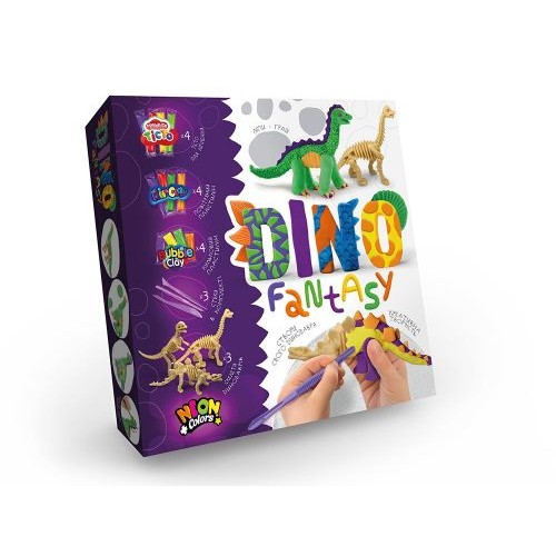 Набір креативної творчості "Dino Fantasy" 18 елементів (укр) Комбінований Різнобарв'я (129470)