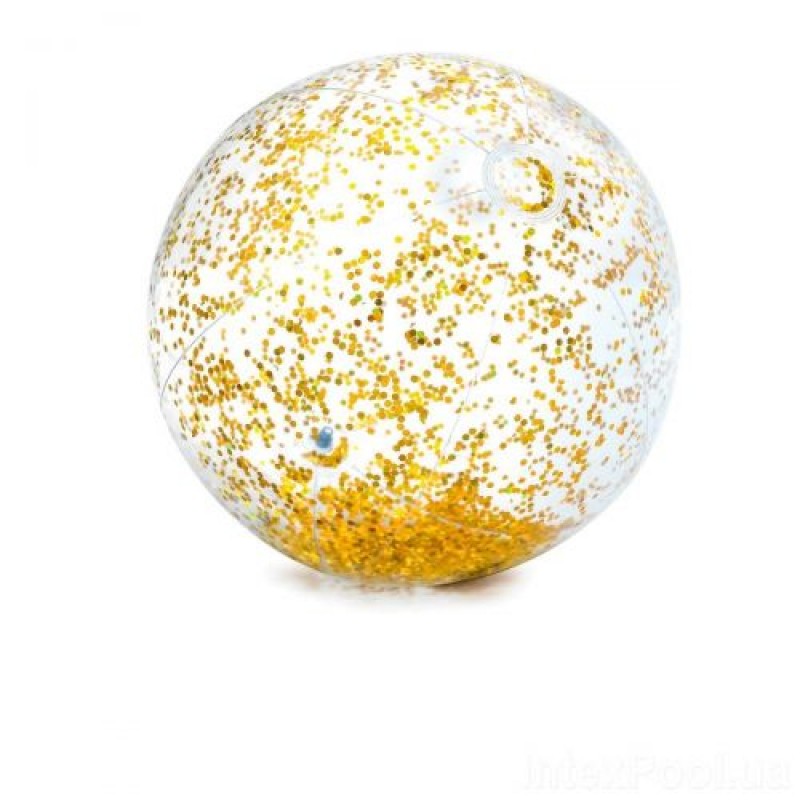 Пляжний м'ячик "Glitter" (золотистий) Комбінований Різнобарвний (130825)