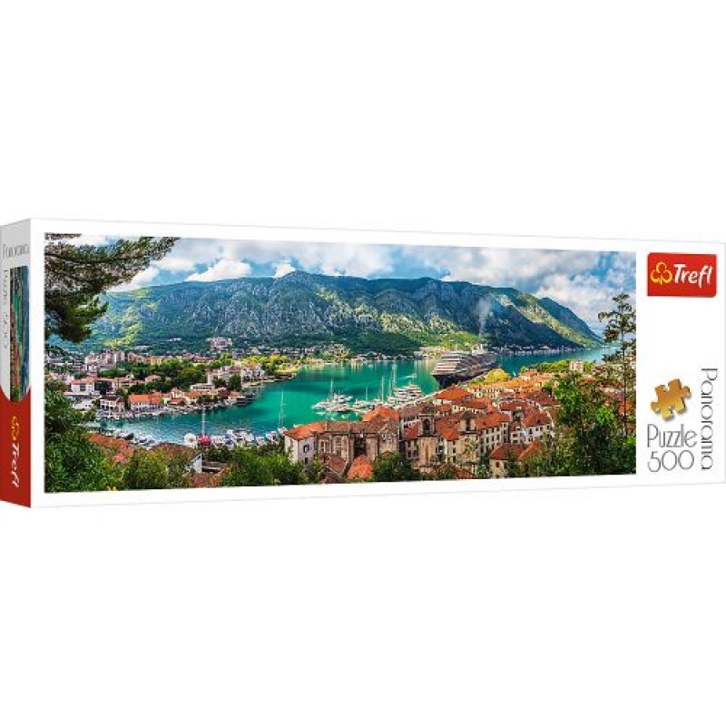 Пазли панорама "Котор. Чорногорія", 500 елементів Комбінований Різнобарв'я (142522)