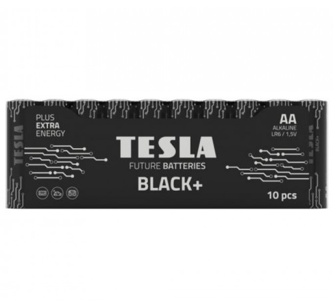 [AA BLACK+10M] Первинні елементи та первинні батареї TESLA BATTERIES AA BLACK+ 10 MULTIPACK ( R06 / SHRINK 10 шт.)