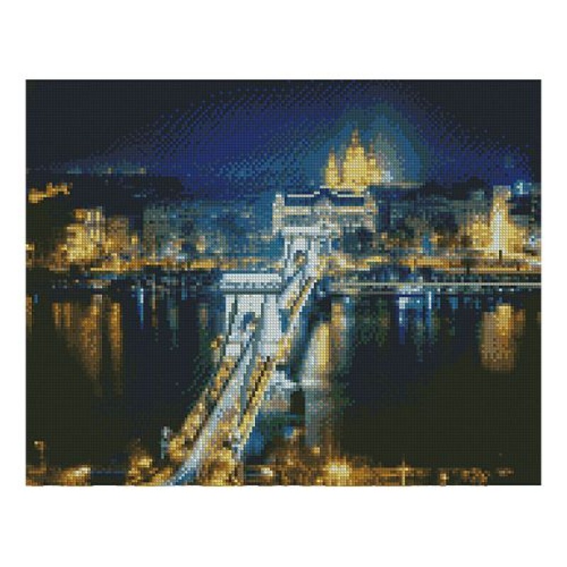 Алмазная мозаика "Ночной мост"