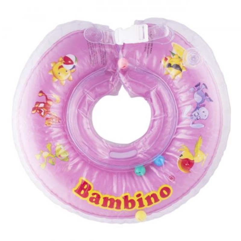Круг для купания младенцев "Bambino", розовый 30010