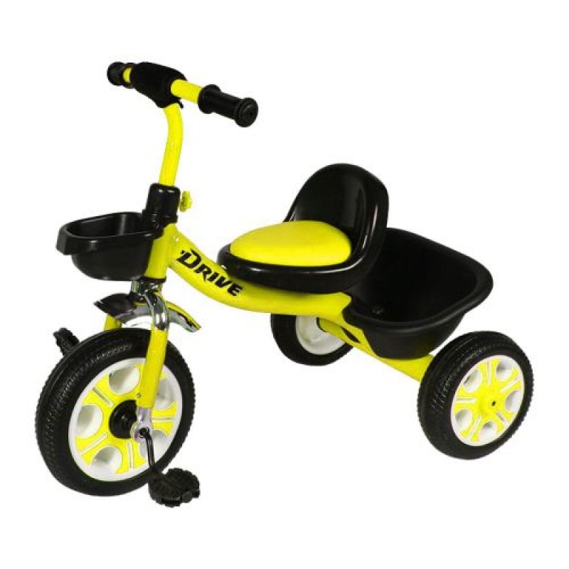 Велосипед триколісний "Drive" жовтий Комбінований Жовтий (183808)