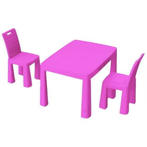 Ігровий набір Cтіл та 2 стільця (рожевий) Пластик Рожевий (186959)