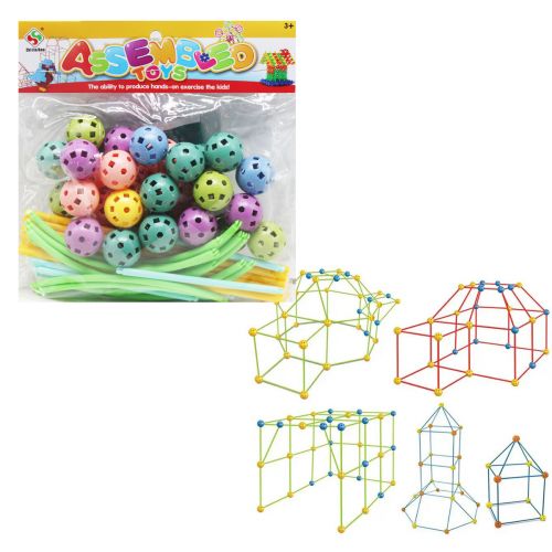 Конструктор з кульок "Assembled toys" Пластик Різнобарв'я (194885)