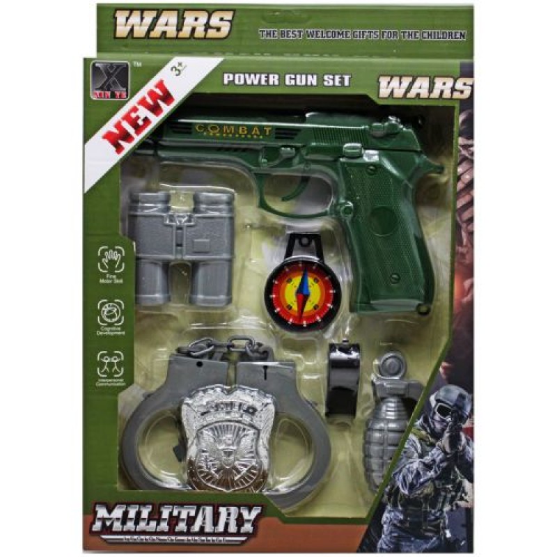 Військовий набір з пістолетом "Power Gun Set" Пластик Різнобарв'я (201518)