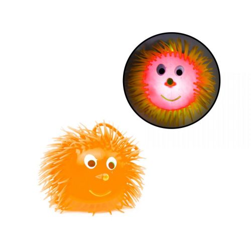 М'ячик зі світлом "Їжачок", помаранчевий (9 см) Гума Помаранчевий (201681)