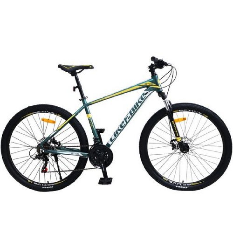 Велосипед дорослий LIKE2BIKE Active 27,5", зелений Комбінований Зелений (203633)