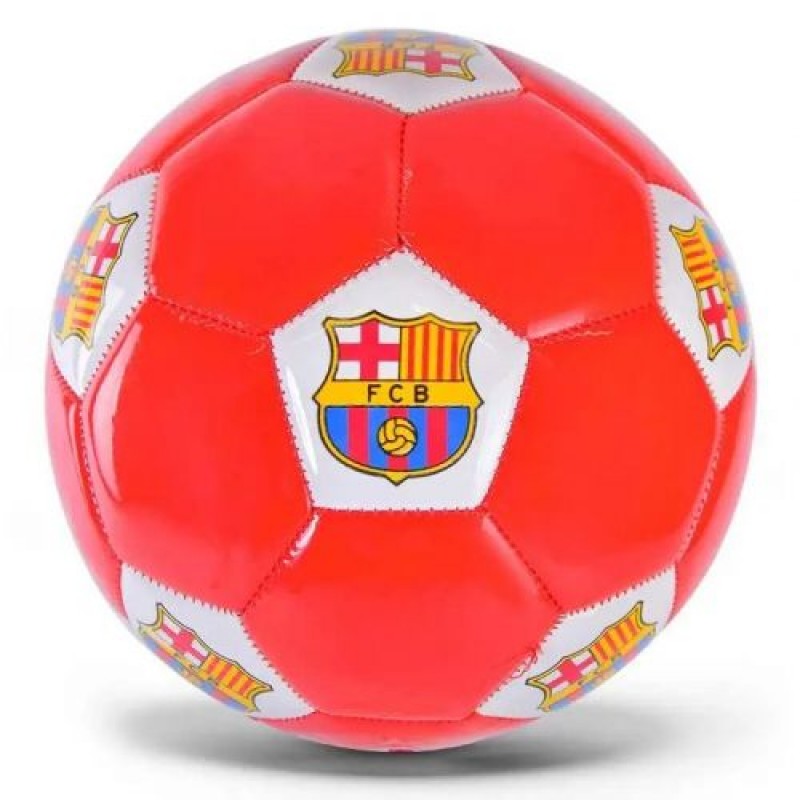 М`яч футбольний №3 "Барселона", червоний ПВХ Червоний (204460)