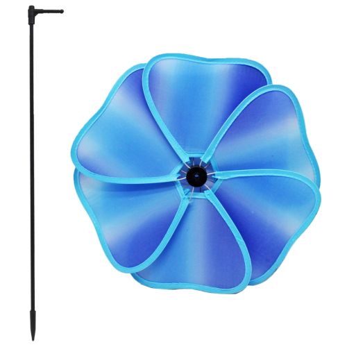Вітрячок дитячий текстильний "Квітка", блакитний Комбінований Блакитний (204516)