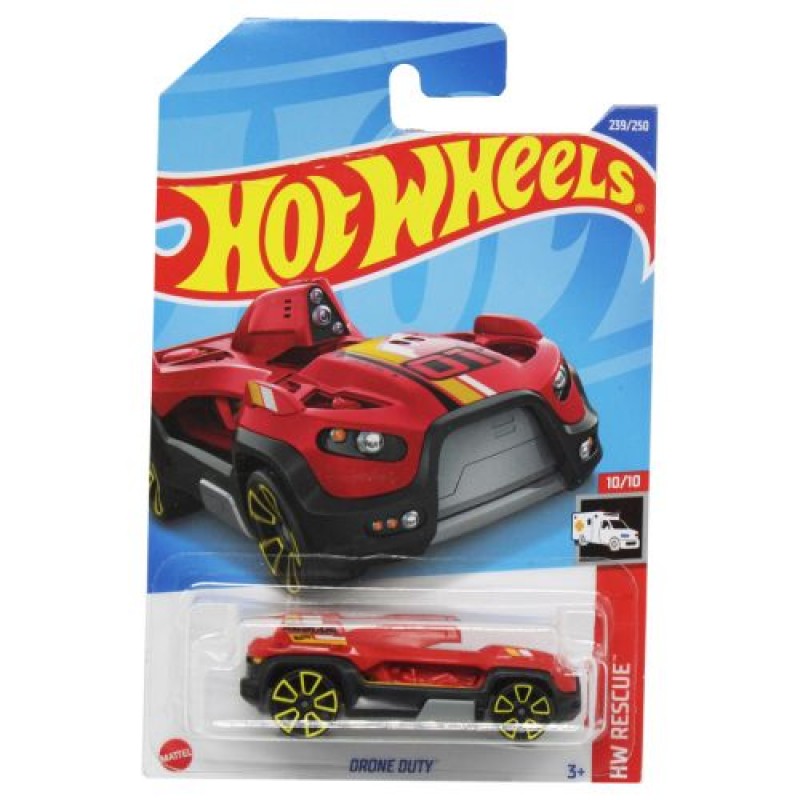 Машинка "Hot wheels: DRONE DUTY" (оригінал) Комбінований Червоний (205682)