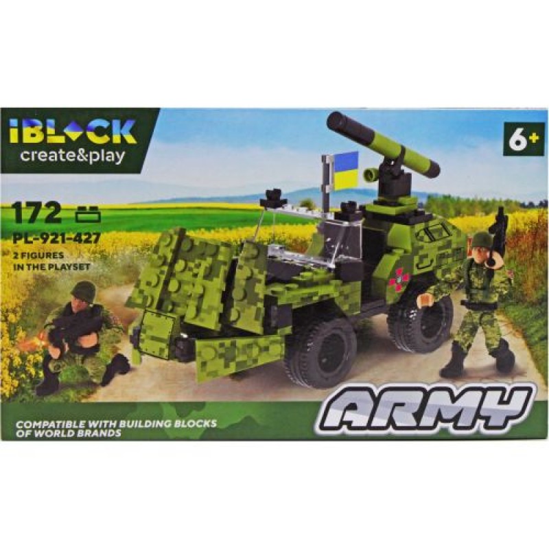 Конструктор "IBLOCK: Army", 172 дет Пластик Різнобарв'я (206441)