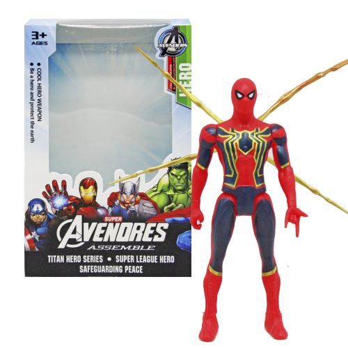 Фігурка супергероя "Месники Людина павук", міні Пластик Червоний (210828)