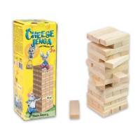 Настільна гра "Cheese Jenga" 48 брусків, міні (укр) Дерево Різнобарв'я (212655)