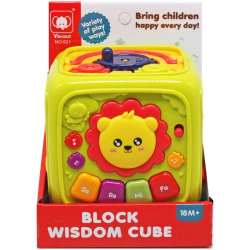 Бізікуб сортер музичний "Wisdom Cube" Пластик Різнобарв'я (221409)