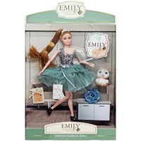 Лялька "Emily" з котиком та квіткою Комбінований Зелений (223544)