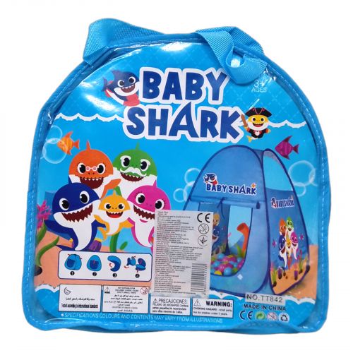 Намет дитячий "Baby Shark" 80 x 63 x 63 см Комбінований Синий (228087)