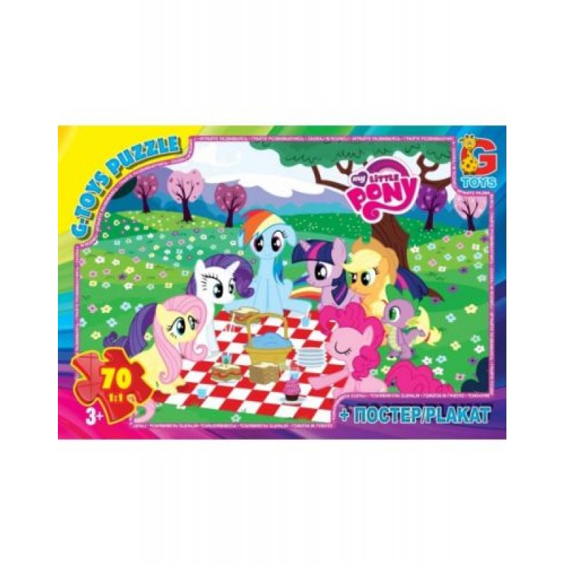 Пазли "My little Pony: пікнік", 70 ел Комбінований Різнобарв'я (23314)