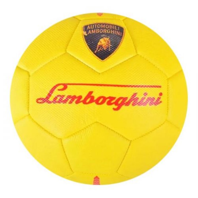 Уцінка. М`яч футбольний №5 "Lamborghini", жовтий сдуває, трохти брудний (238293)
