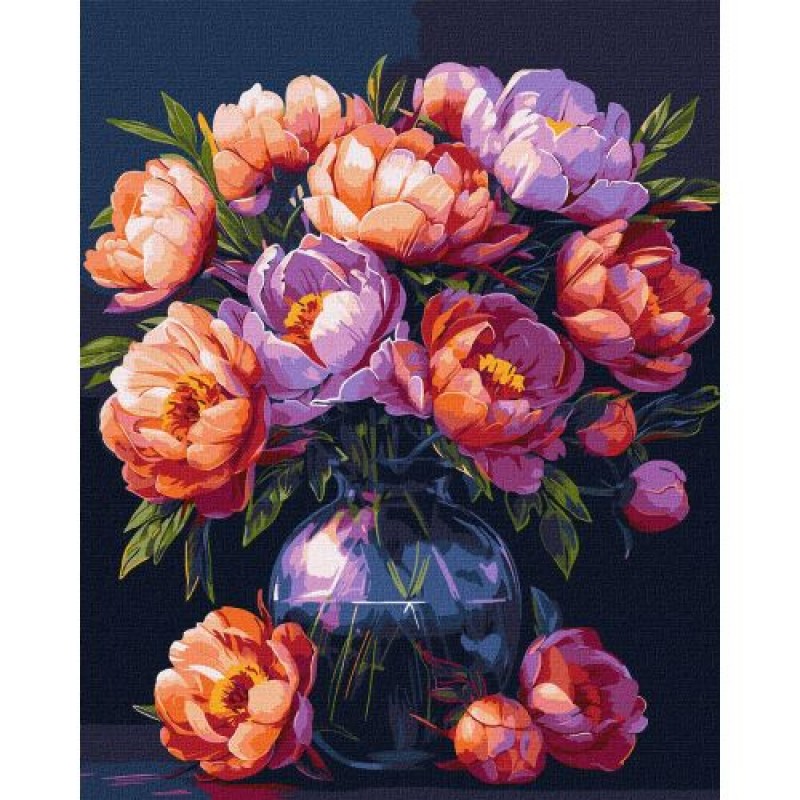 Картина за номерами "Розкіш квітів" 40х50 см Комбінований Різнобарв'я (239372)