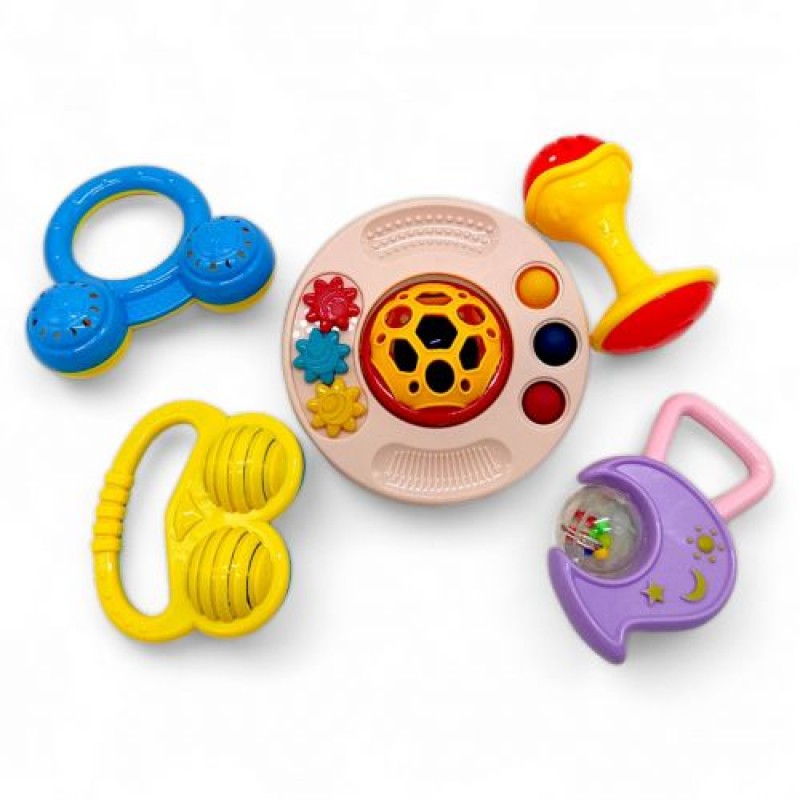 Набір брязкалець "Baby toys", рожевий Пластик Різнобарв'я (241132)
