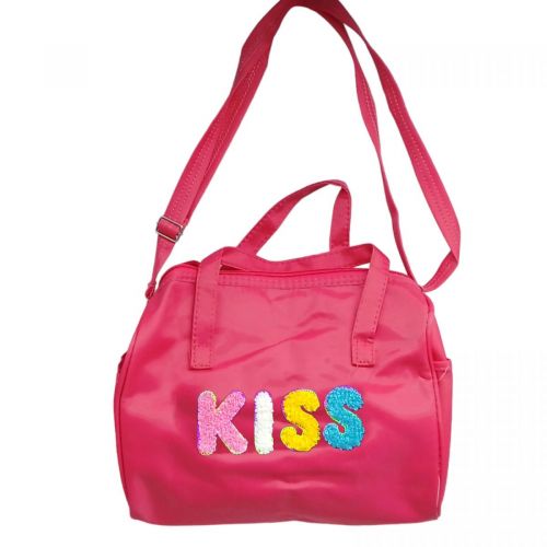 Уцінка. Сумка дитяча "Kiss", 23х26 см (коралова) брудна сумка (241831)