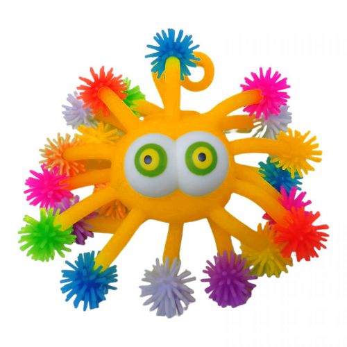 Іграшка-антистрес Вірус (помаранчевий) Гума Різнобарв'я (242475)