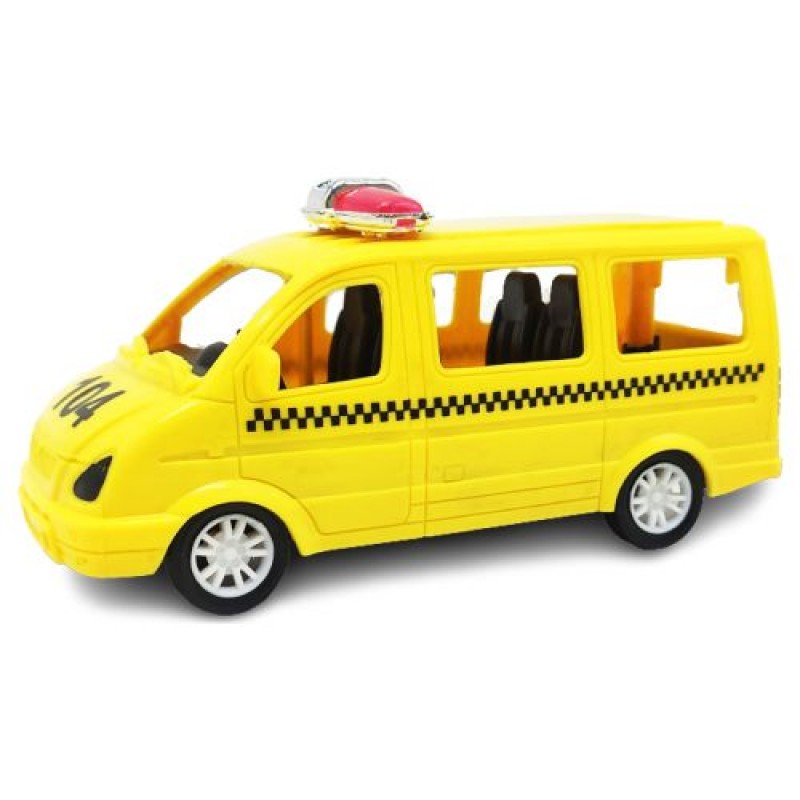 Інерційна машинка "Таксі" Пластик Жовтий (25517)