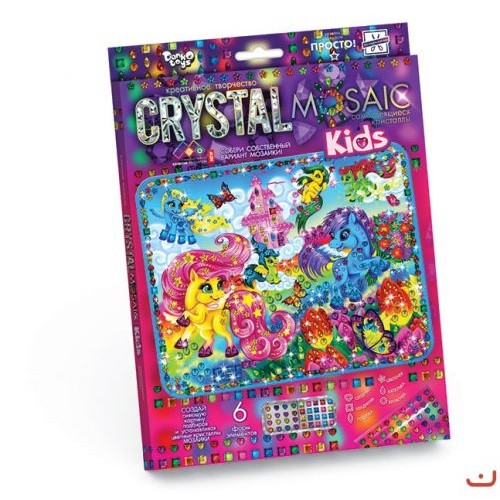 Набор для креативного творчества "CRYSTAL MOSAIC KIDS", "Пони" CRMk-01-01