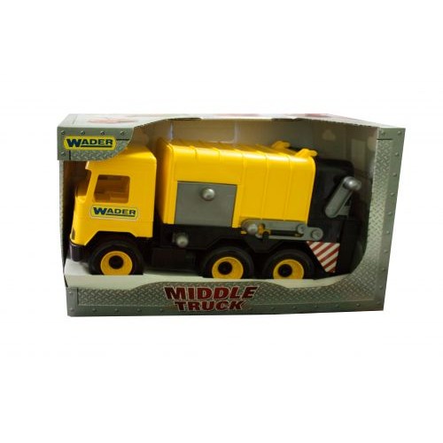 Сміттєвоз "Middle truck" (жовтий) Пластик Жовтий (41419)