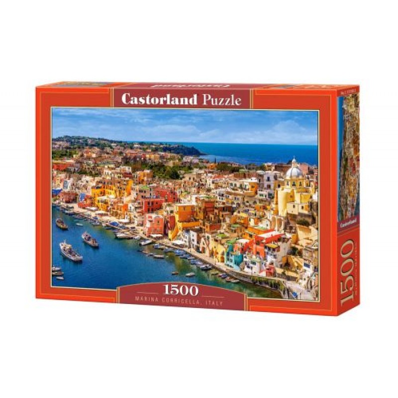 Пазли "Порт Корічелла, Неаполь, Італія", 1500 елементів Комбінований Різнобарв'я (55009)