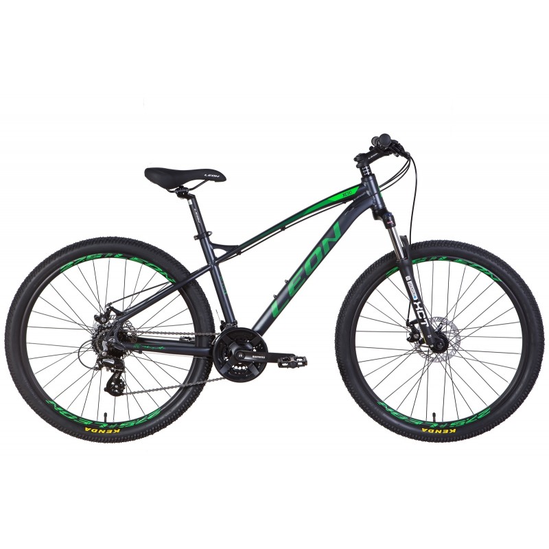 Велосипед 27.5" Leon XC-90 SE AM Hydraulic lock out DD 2022 (графитовый с зеленым (м))