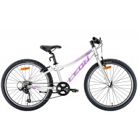 Велосипед 24" Leon JUNIOR Vbr 2022 (белый с сиреневым)