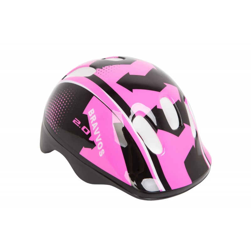 Шлем велосипедный HEL104 (черно-розовый)