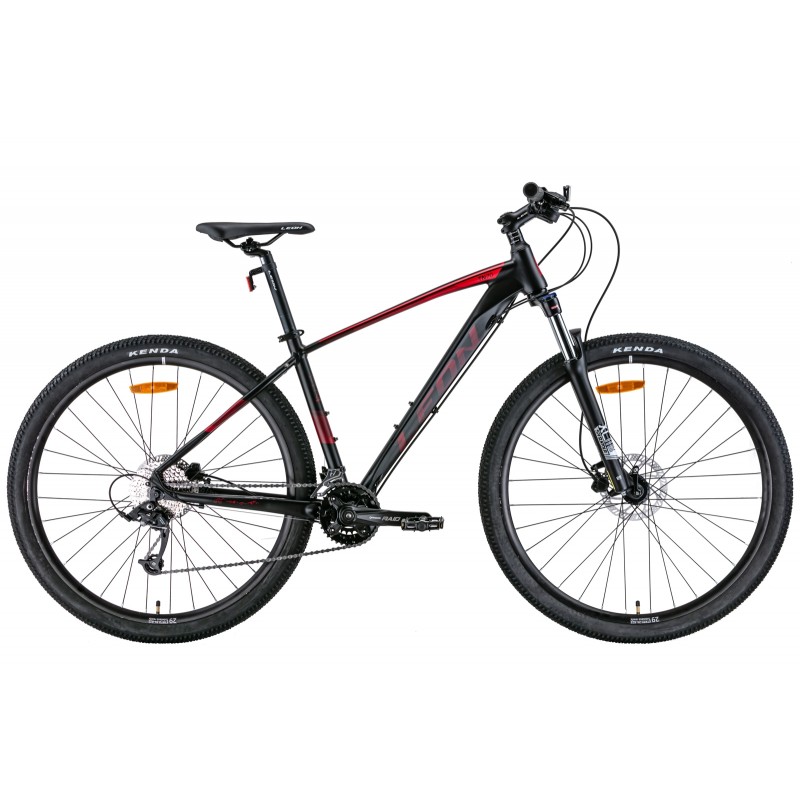 Велосипед 29" Leon TN-70 AM Hydraulic lock out HDD 2022 (черный с красным (м))