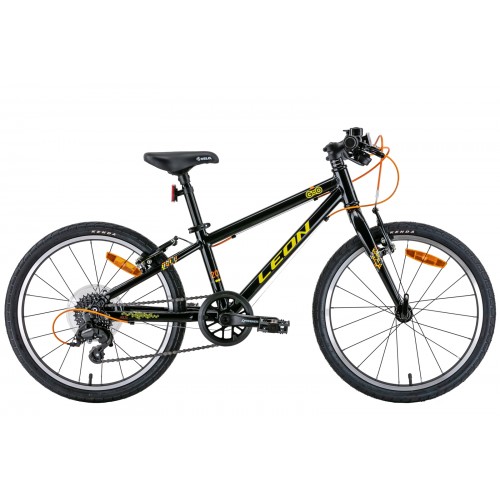 Велосипед 20" Leon GO 7 speed Vbr 2022 (черный с желтым)